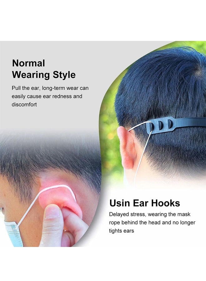 8PCS Ear Savers for Masks - Mask  Holders to Protect Ears, Mask Straps for Back of Head, Face Mask Extender Strap, Mask Hooks Behind Head - Image 4